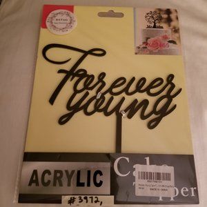 #3972 NEW Sealed Forever Young Black Acrylic Datao